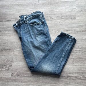 Mango Men's 36x30 Straight Blue Jeans